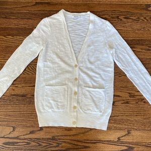 Madewell Graduate Cardigan in Ivory White